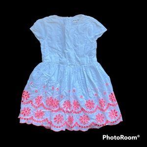 Mini Boden White Eyelet Dress size 4-5y Preowned great condition girls kids